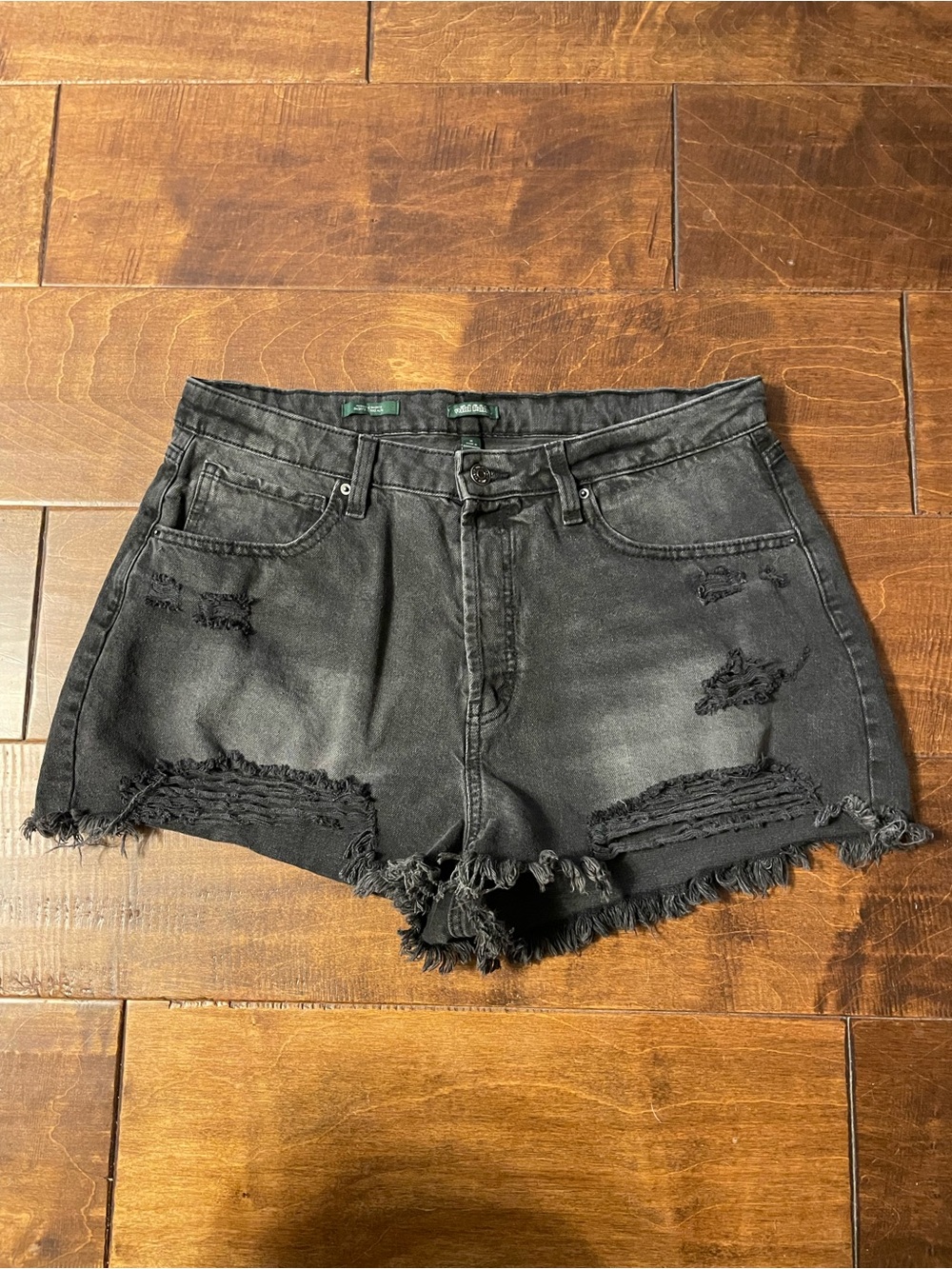 Wild Fable Black distressed High Rise Cut Off Shorts size 16